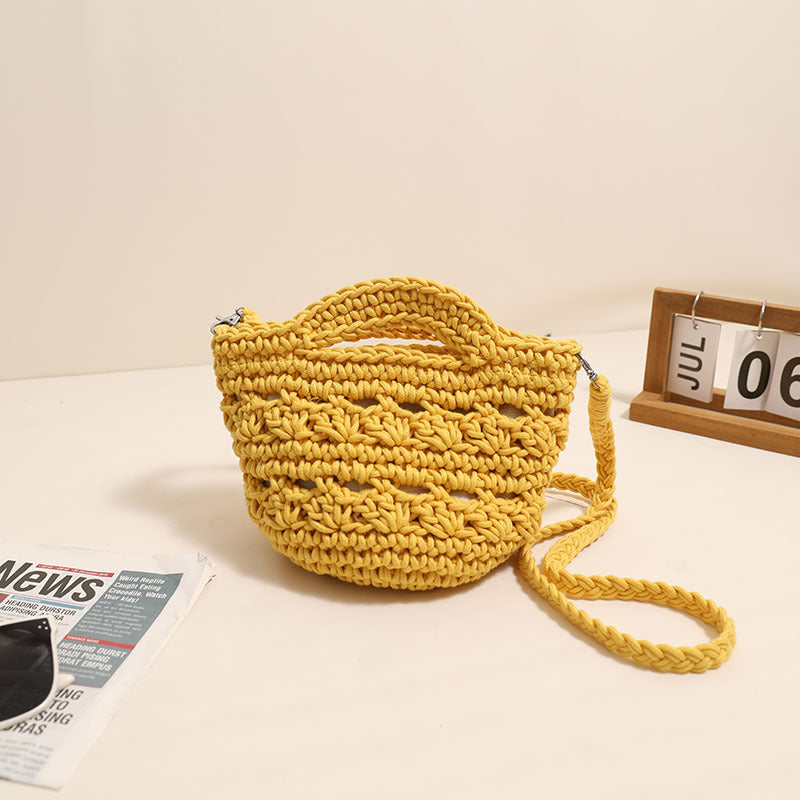 Crossbody Rope Cotton Thread Woven Bag Crochet