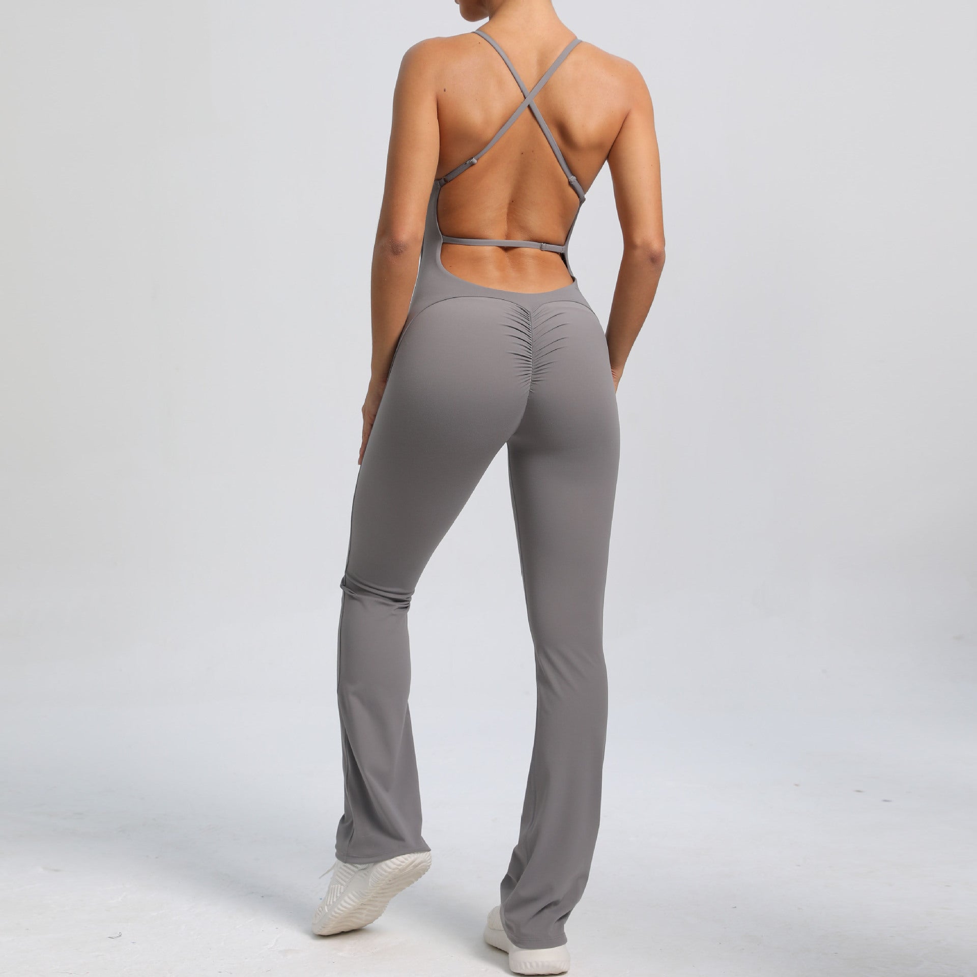 Open Back Sporty Jumpsuit