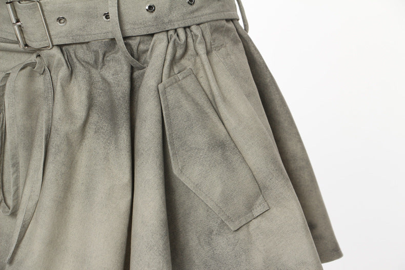 Camouflage Ink Skirt Suit