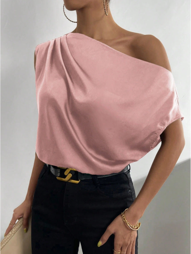 One Shoulder Sleeveless Top