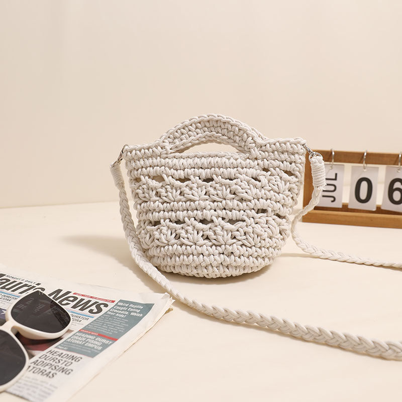 Crossbody Rope Cotton Thread Woven Bag Crochet