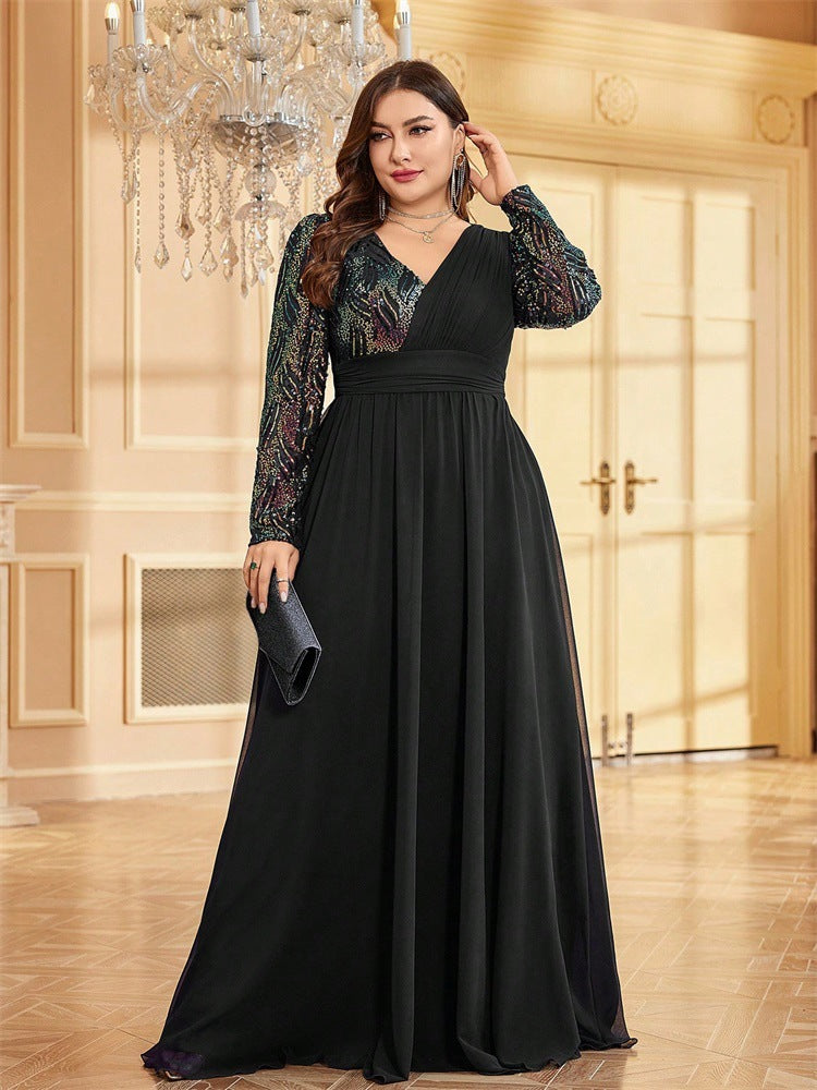 Long Sleeved Evening Dress Special Occasion Dress