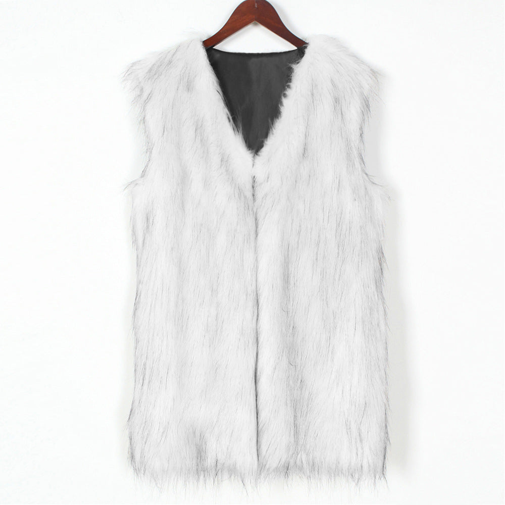 Faux Fur Vest Top