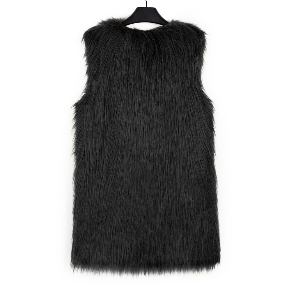 Faux Fur Vest Top