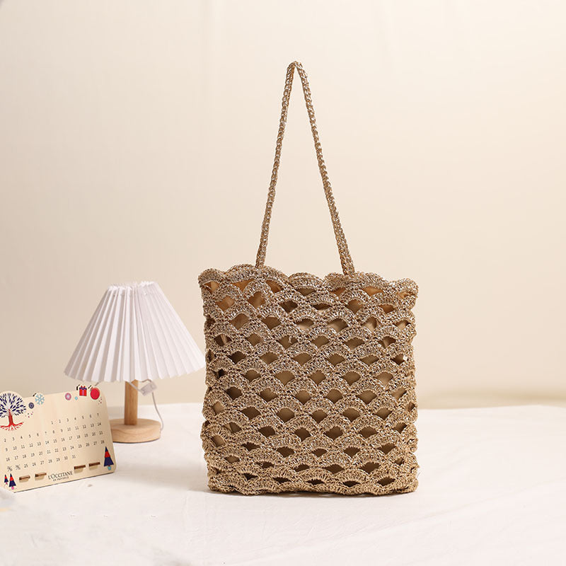 Handmade Crochet Cotton Woven Bag