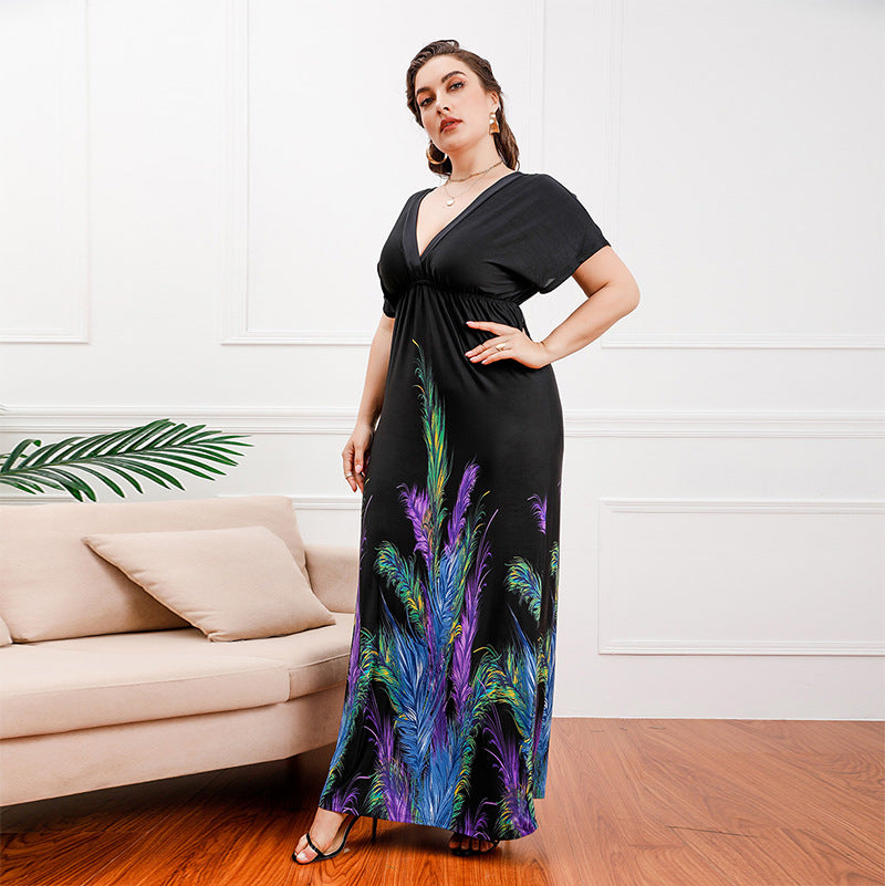 Plus Size Bohemian Girls Maxi Dress