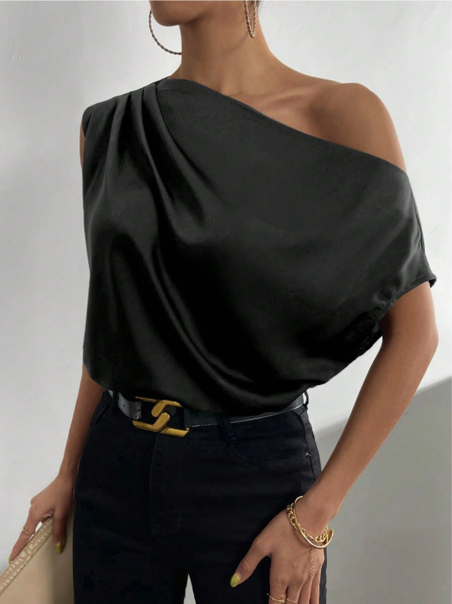 One Shoulder Sleeveless Top