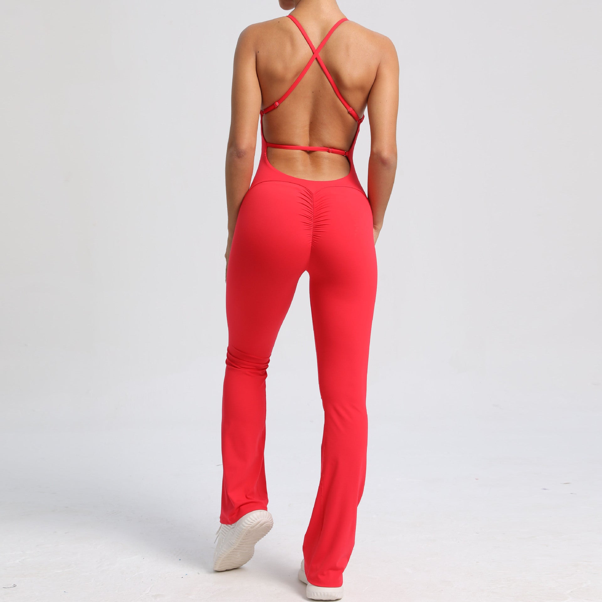 Open Back Sporty Jumpsuit