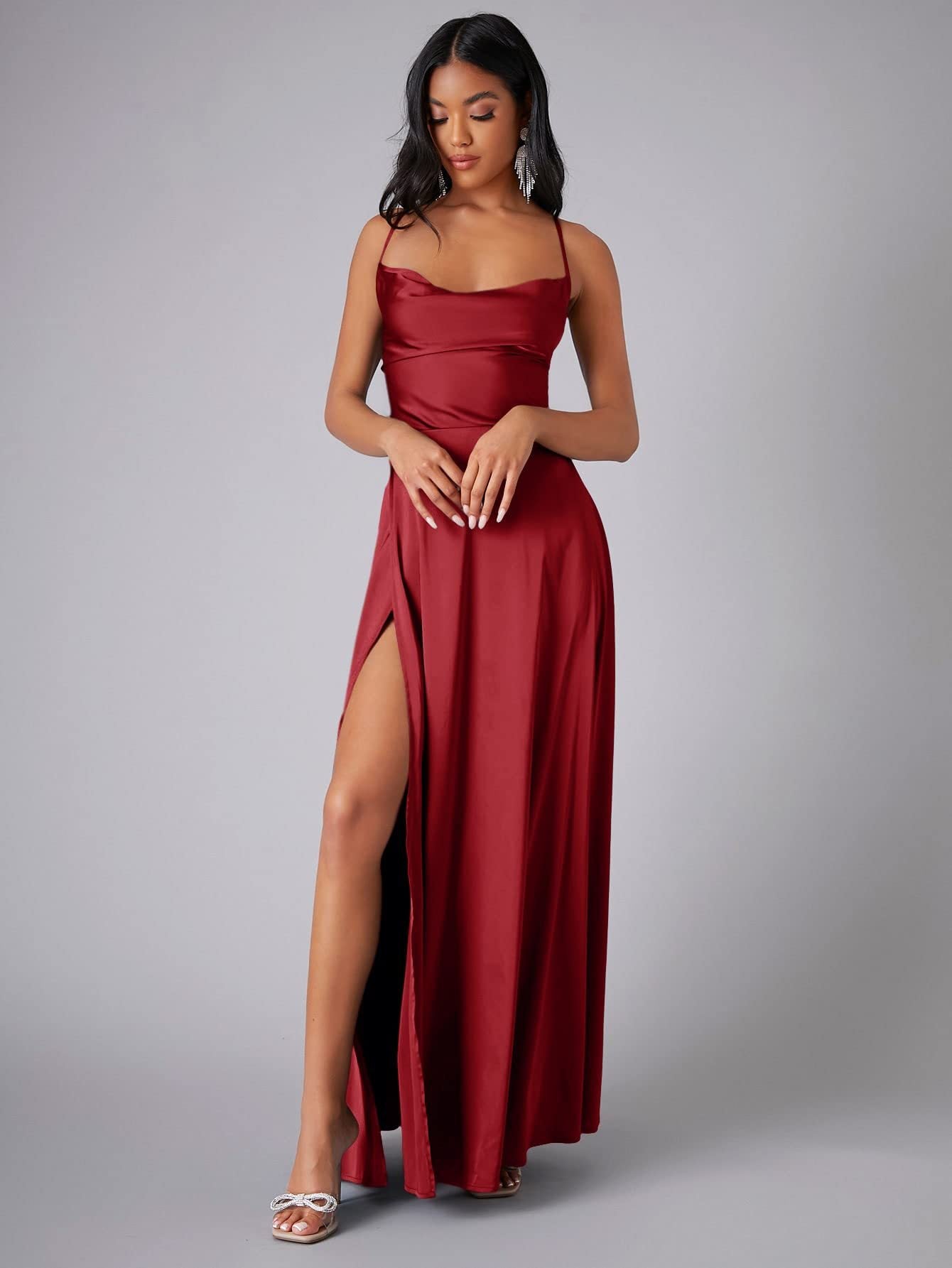 Solid Sexy Special Occasion Dress