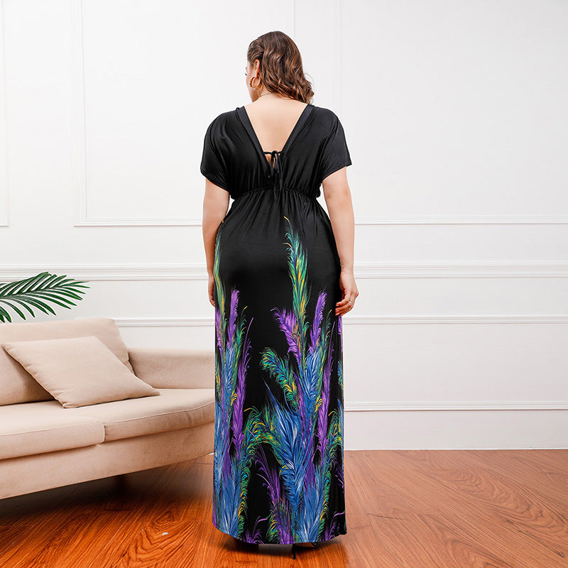 Plus Size Bohemian Girls Maxi Dress