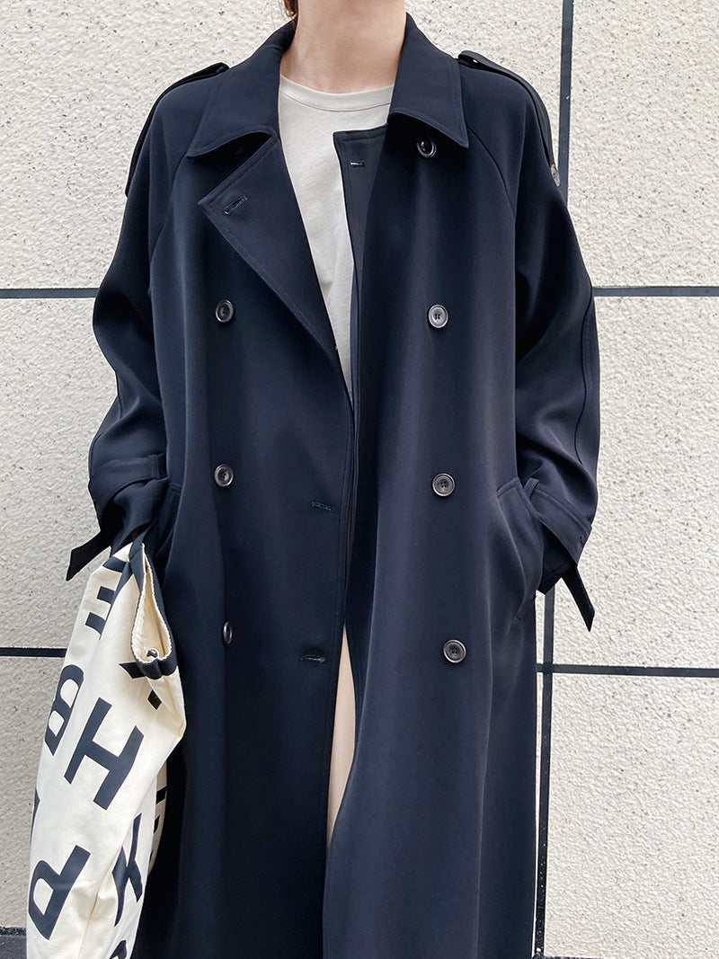 Draping Loose Trench Coat