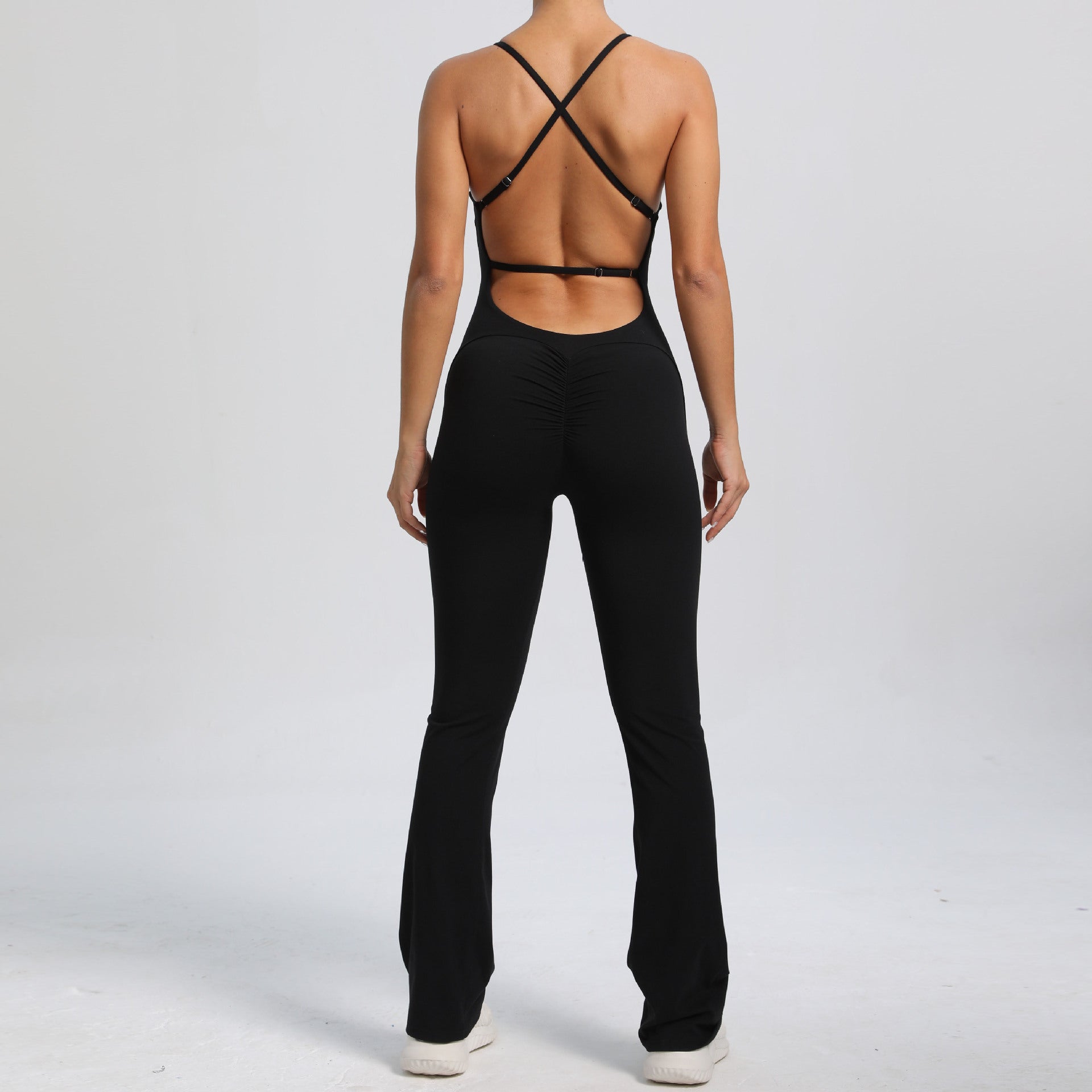 Open Back Sporty Jumpsuit