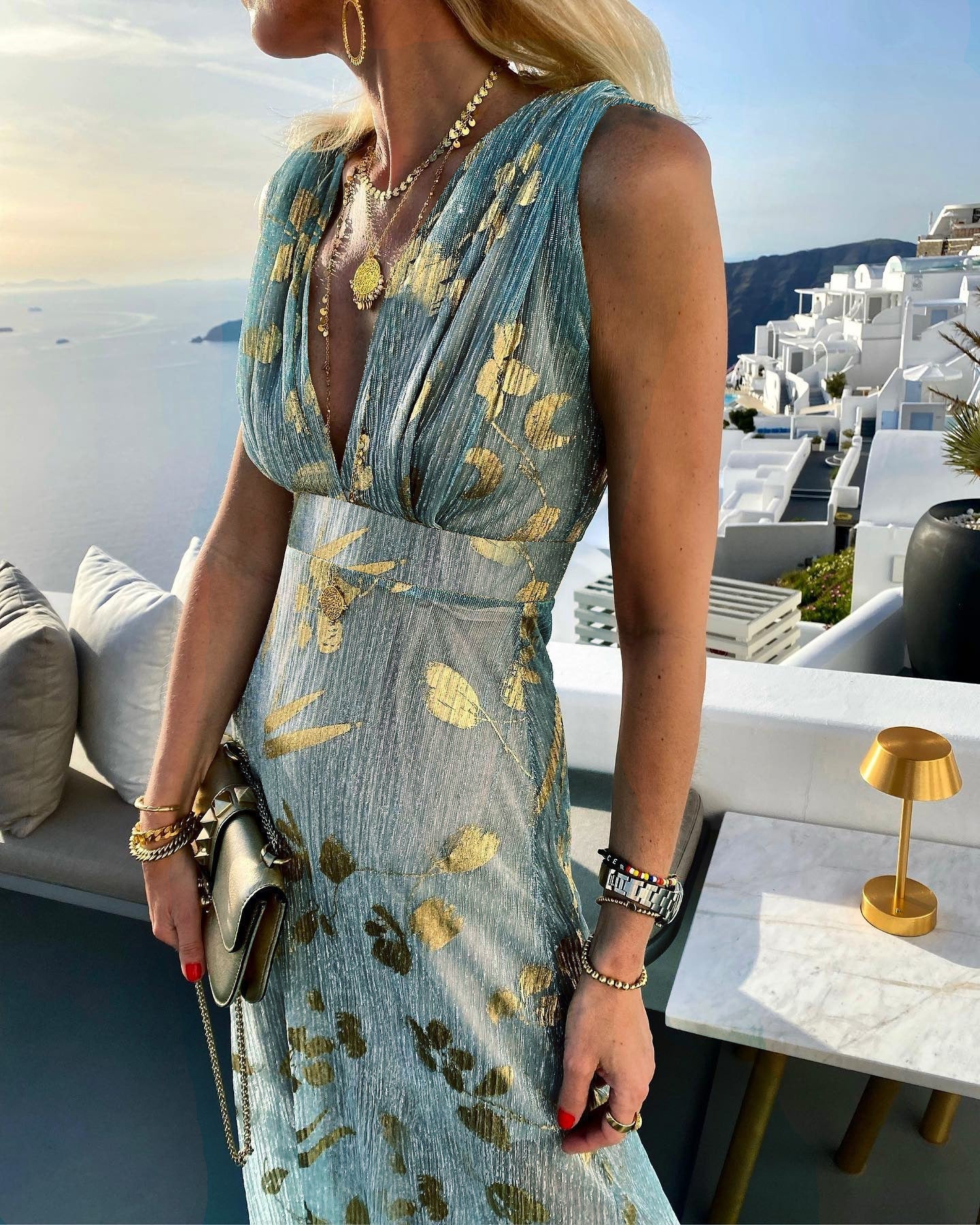 Sexy Plunge V Neck Resort Dress