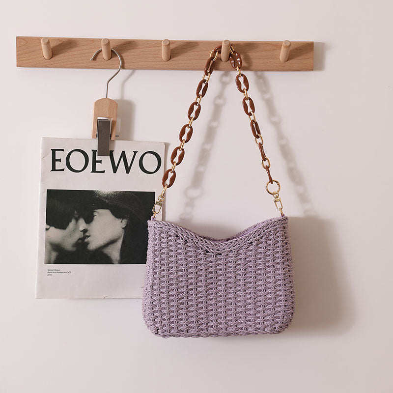 Hand Crochet Woven Bag Shoulder Mini Messeneger Bag