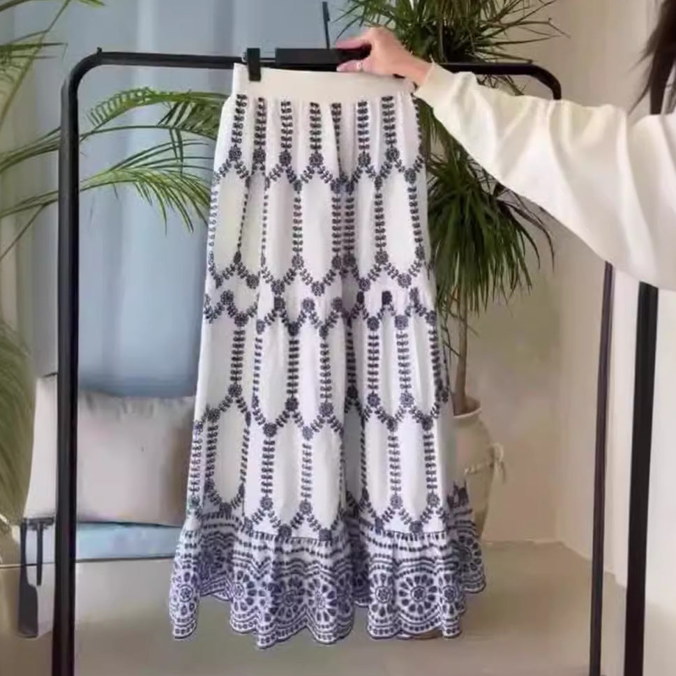 Summer Sexy Print Lace up Bra Skirt Two Piece Women Clothing