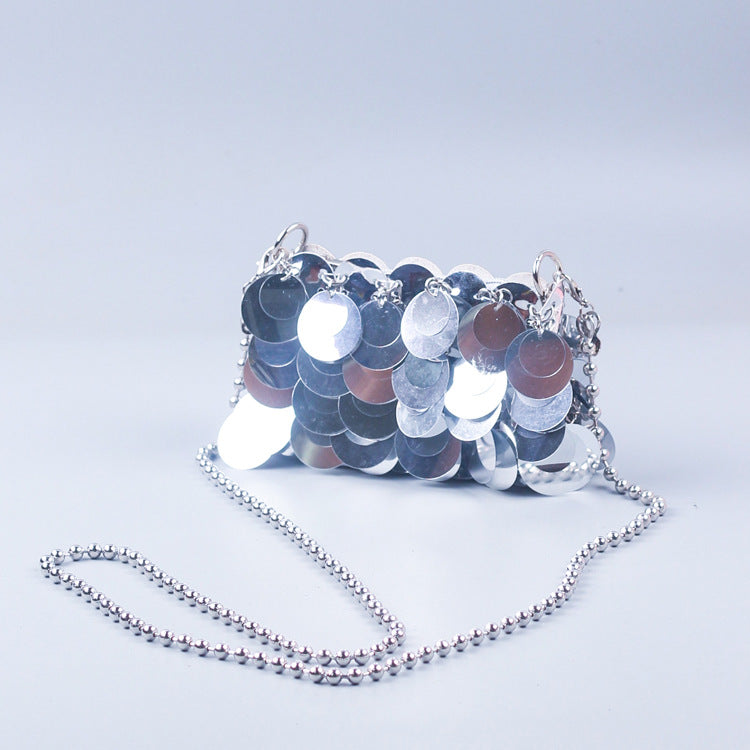 Handmade Women Woven Bag Mobile Phone Bag Messenger