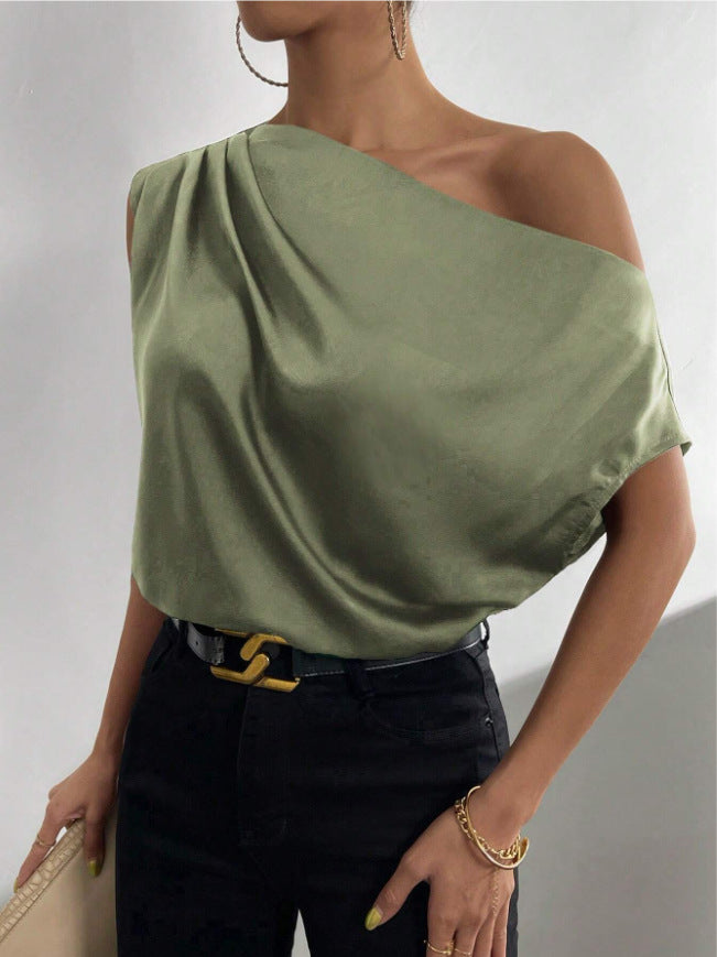 One Shoulder Sleeveless Top