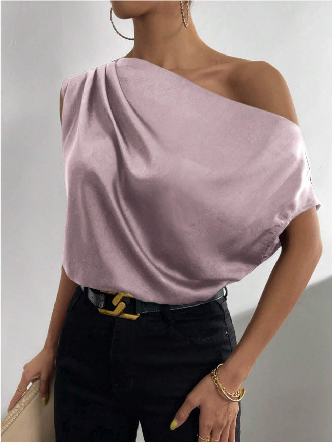 One Shoulder Sleeveless Top