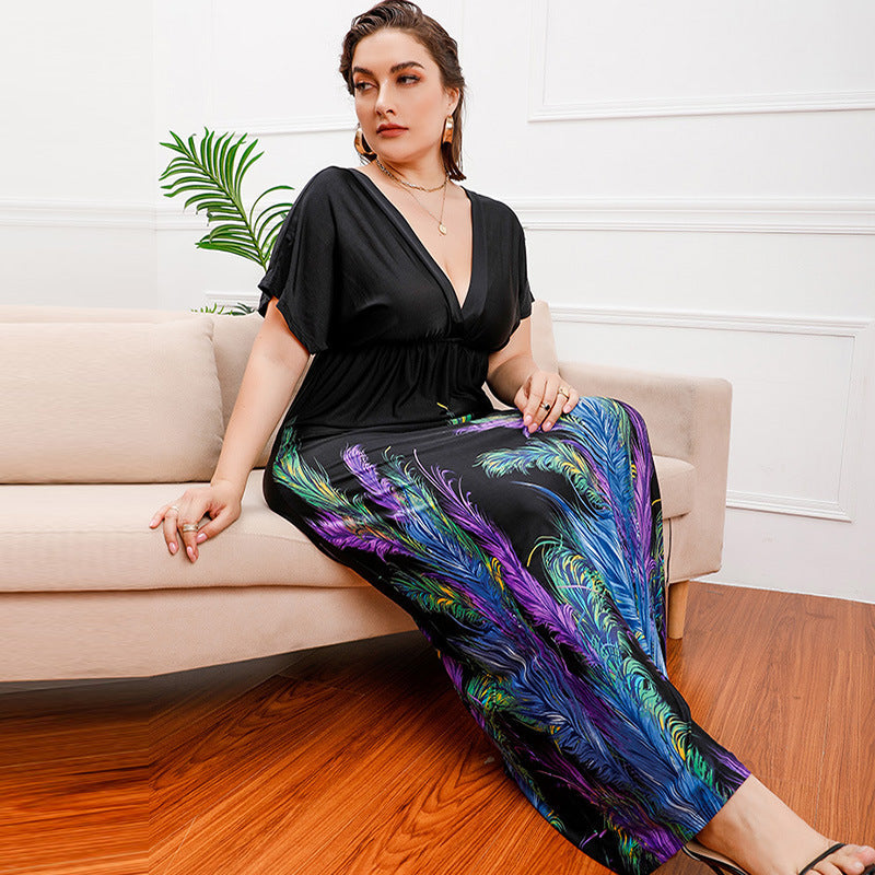 Plus Size Bohemian Girls Maxi Dress