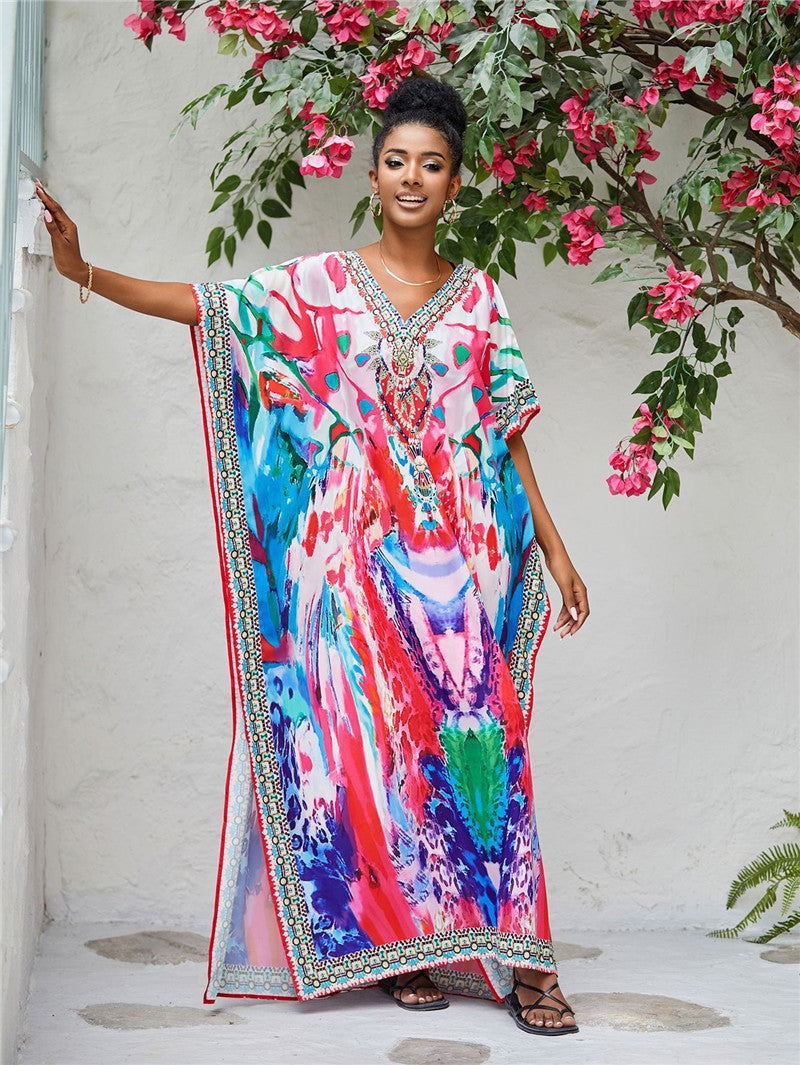 Abby Abstract Printed Kaftan