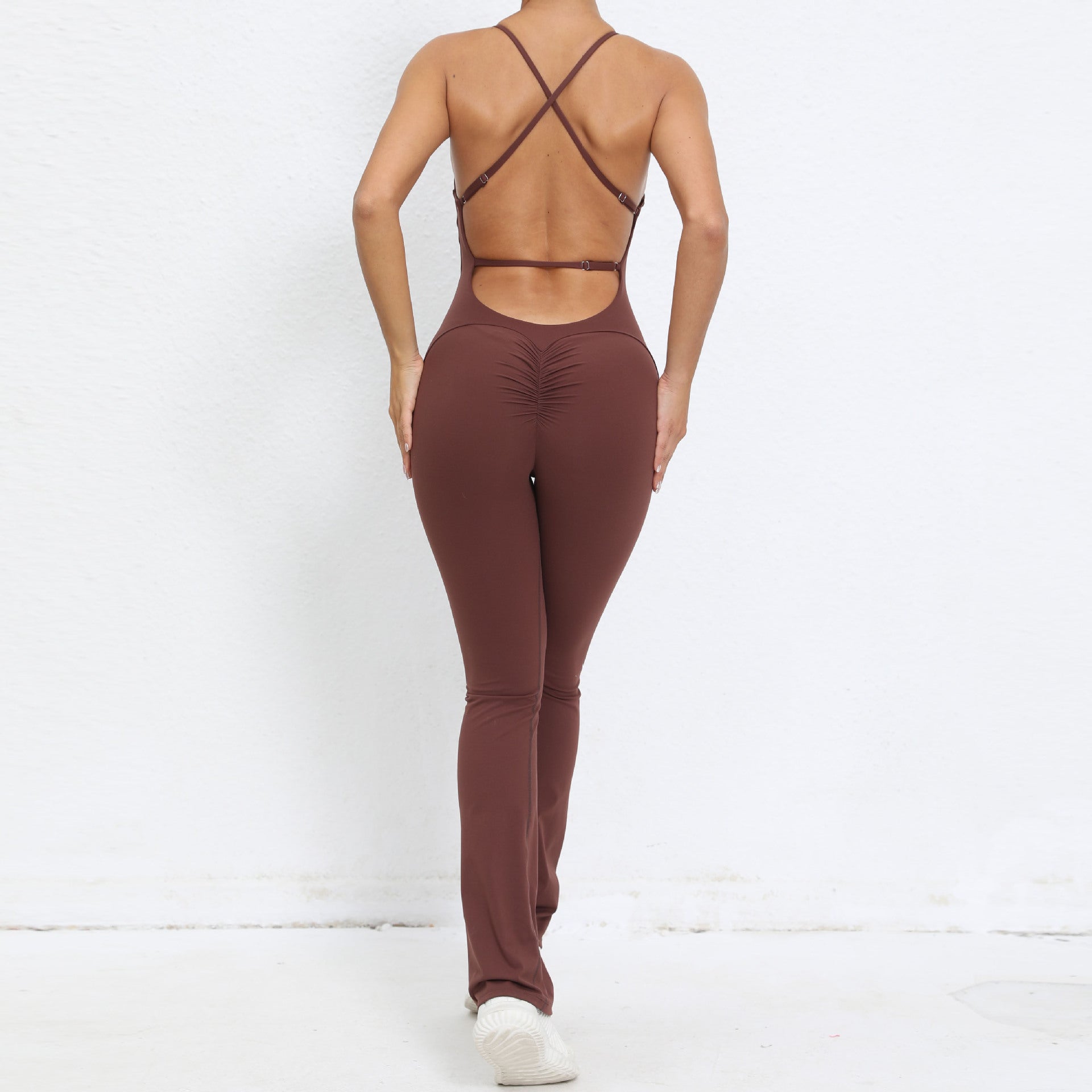 Open Back Sporty Jumpsuit