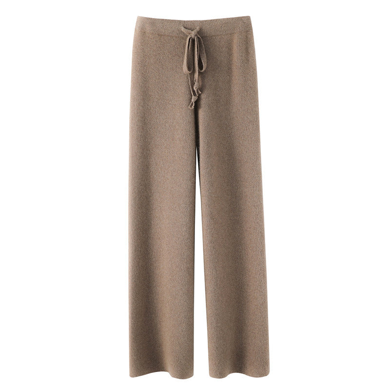 Women’s Knit Pants with Relaxed Wide Leg Fit