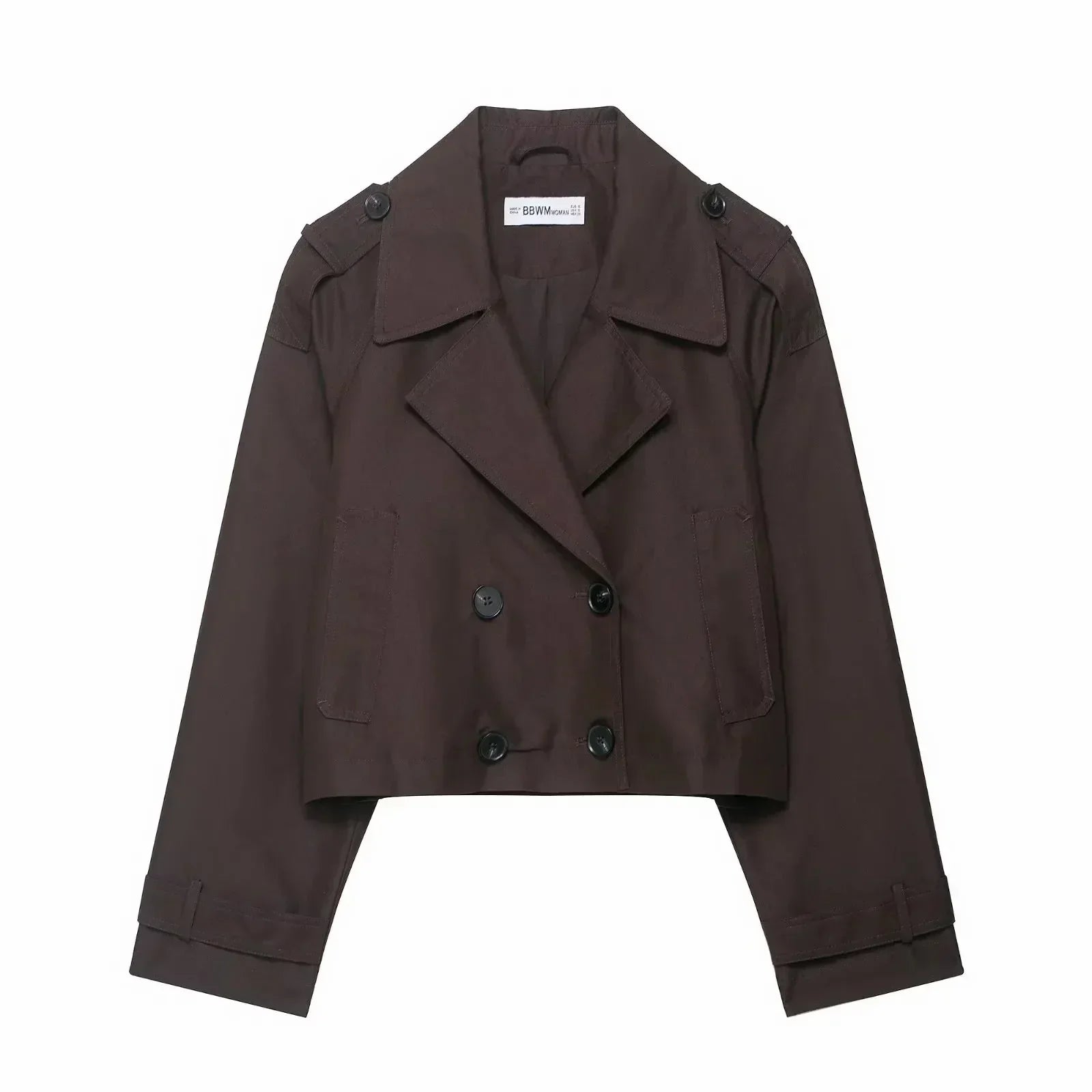 Women's Short Trench Jacket | Double Breasted