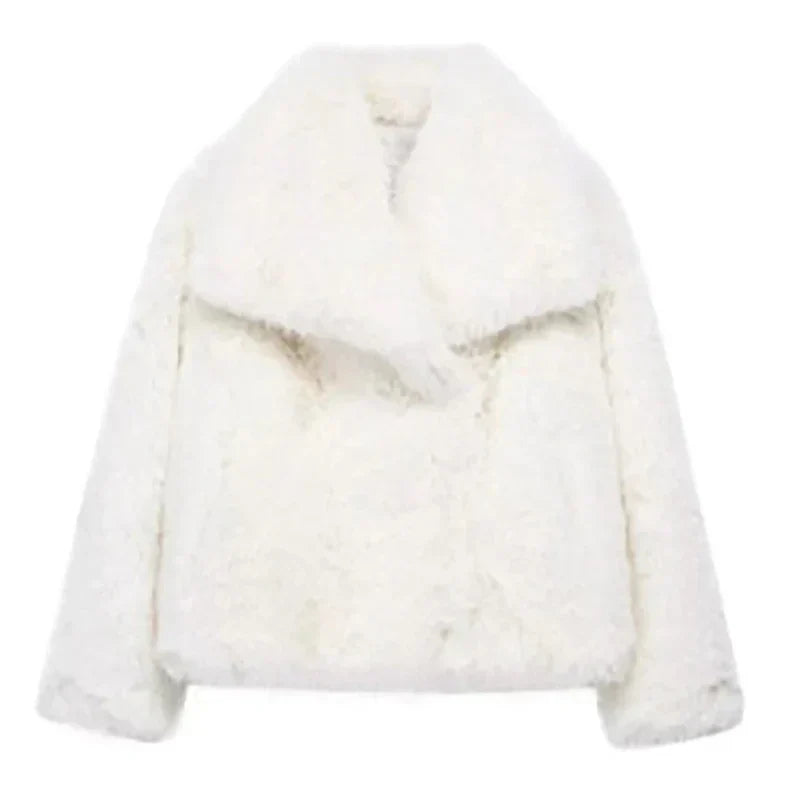 Women's Soft Fur Coat | Plush Faux