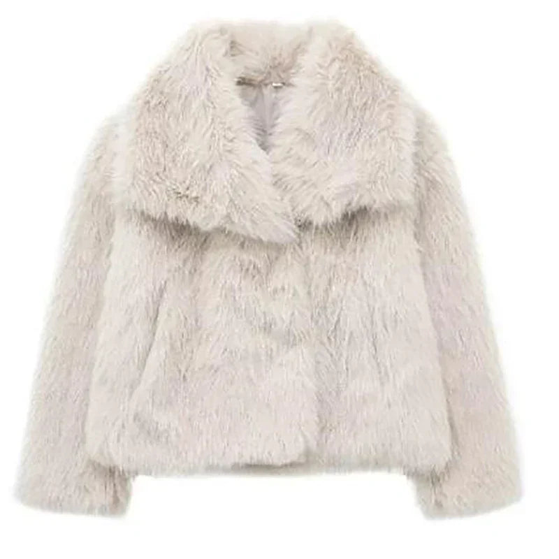 Women's Soft Fur Coat | Plush Faux